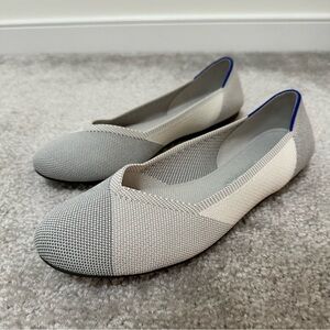 Rothy's Rare Round‎ Toe The Flats Ballet Toe in Sea Glass Grey Women's size 12
